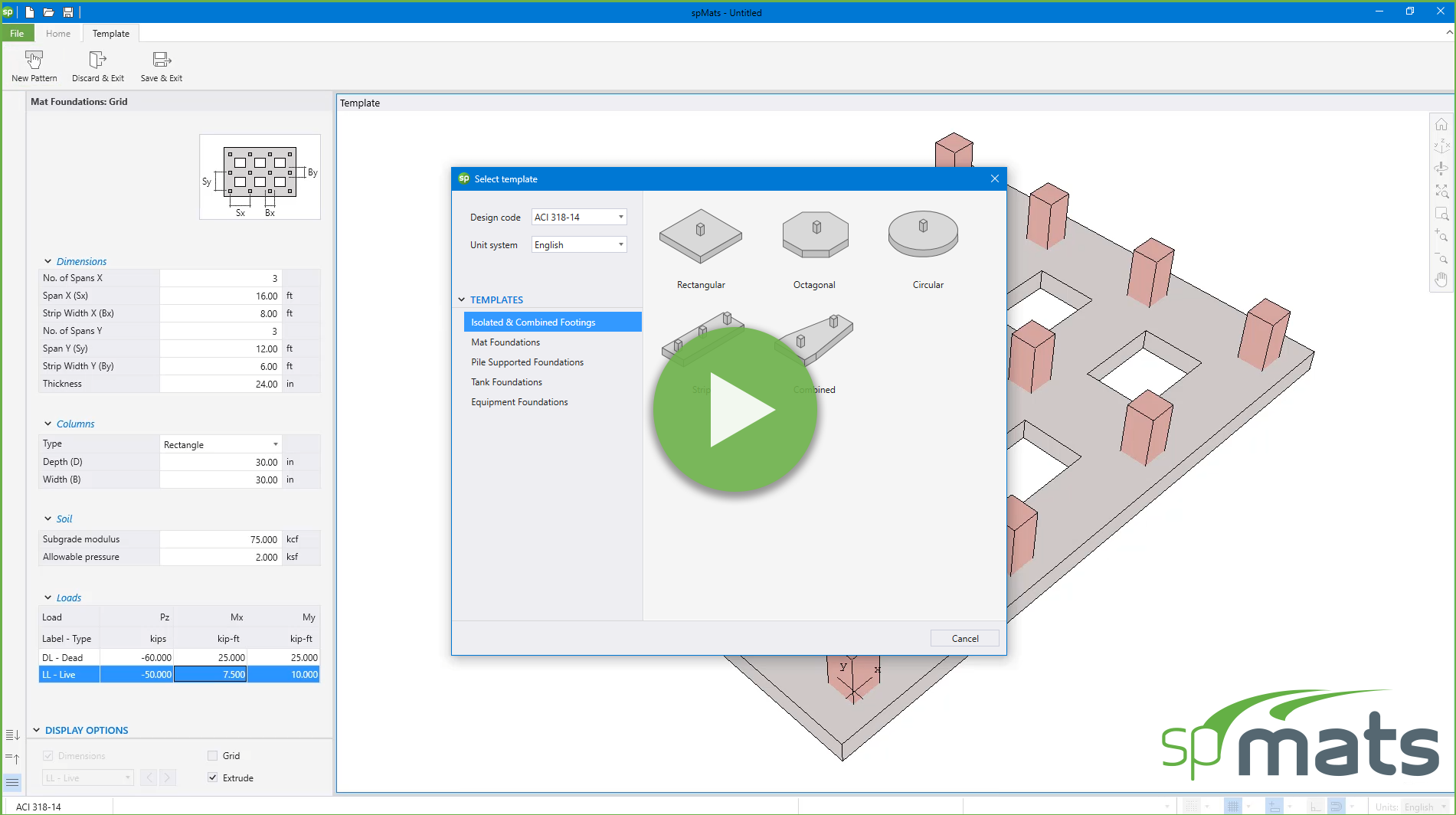 spMats Templates Module